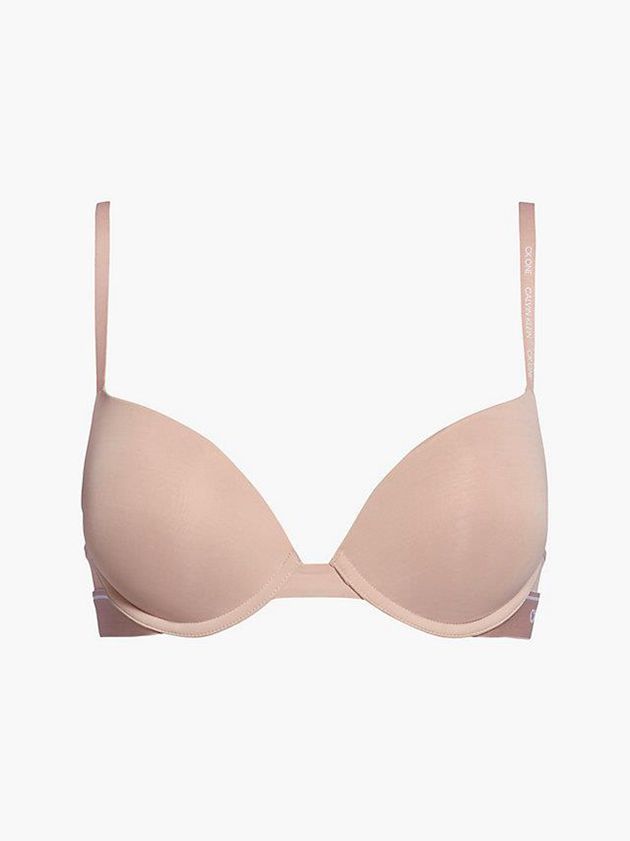 Calvin Klein USA Plunge Push-Up - CK One Womens Bra Pink 7509381-VD